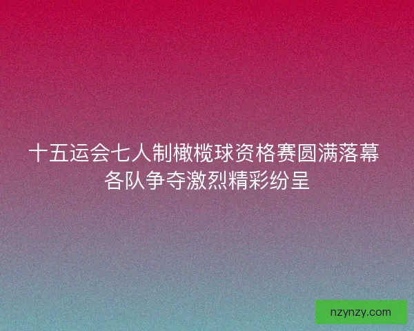 十五运会七人制橄榄球资格赛圆满落幕 各队争夺激烈精彩纷呈